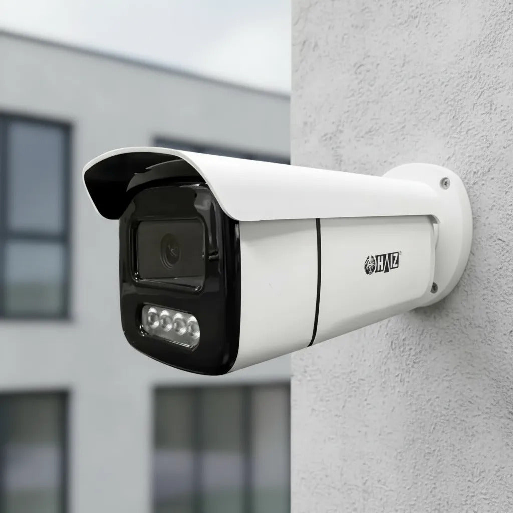 Câmera Ip Poe 5mp Visão Noturna Colorida Com Detecção