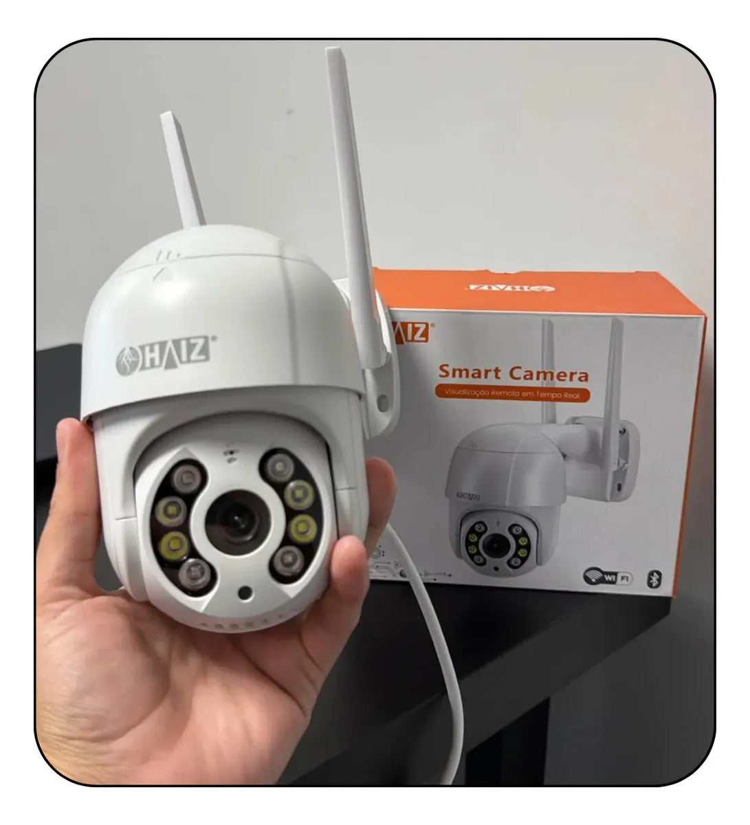 Câmera De Segurança Haiz Hz-a8 Com Resolução 2mp - Branco