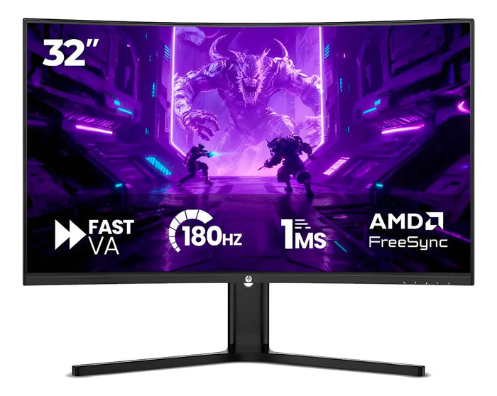 Monitor Gamer Curvo Haiz 32  Va 180hz Qhd 1ms Freesync R1500