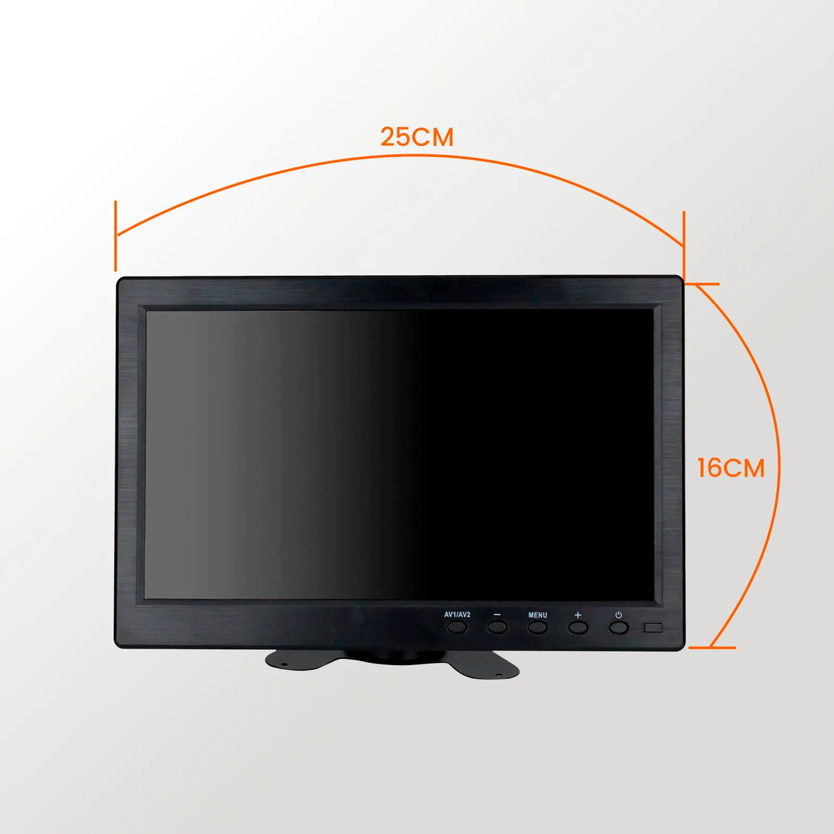 Monitor Automotivo 10.1 Polegadas Colorido Hdmi/vga/usb Haiz Preto