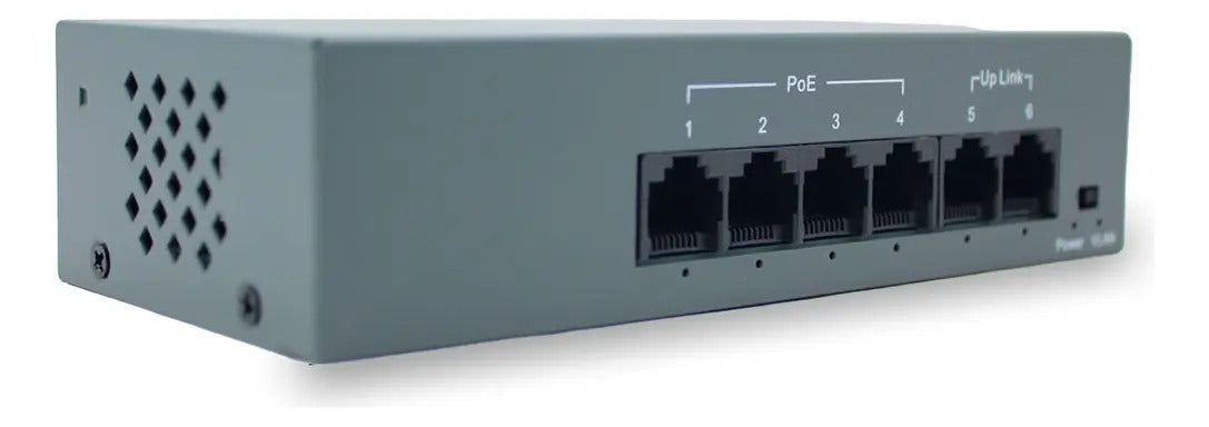 Switch Poe Fast Haiz 4 Portas Poe + 2 Uplink 10/100 Mbps