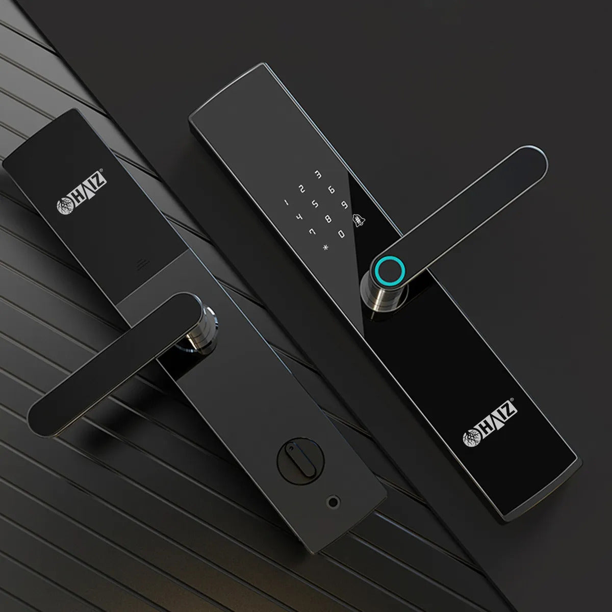 Fechadura Digital Wifi Eletrônica Haiz Senha Cartão Biometri