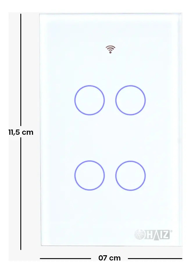 Interruptor Inteligente HZ-WS4 branco