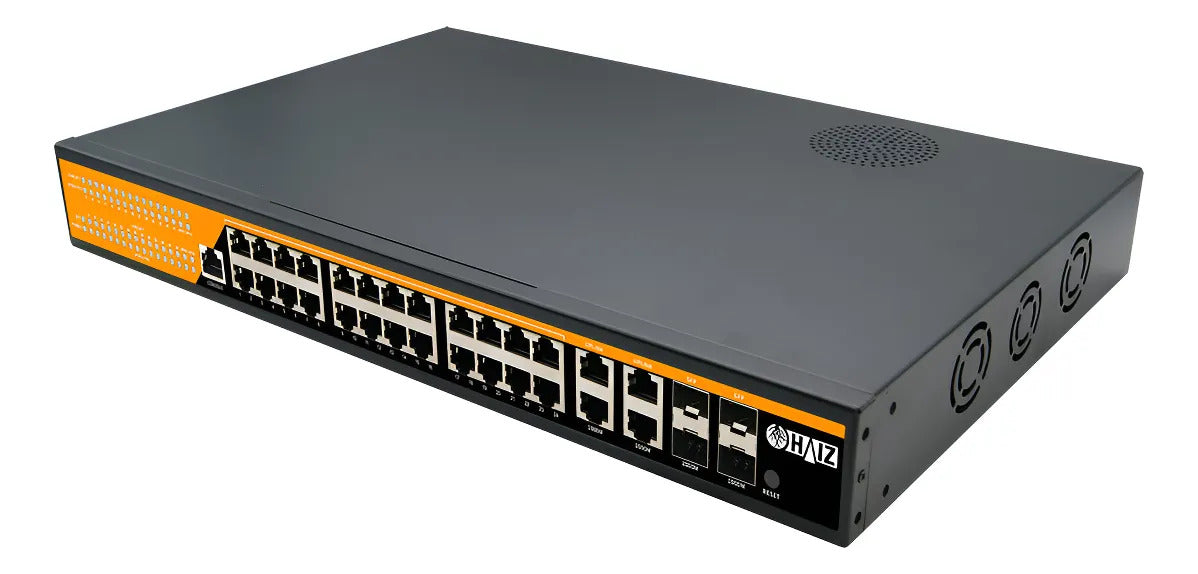 Switch Poe 24 Portas Giga Suite De Rede Haiz Vlan E Qos