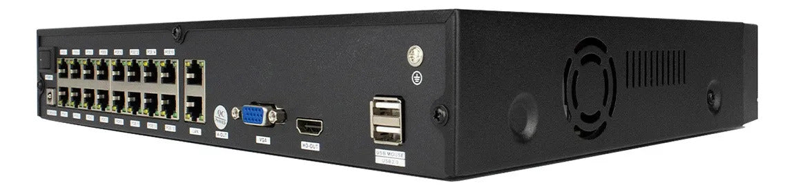 Nvr Poe Haiz Gravador Digital 16 Canais 5mp Com  Hdmi E Vga 127/220v