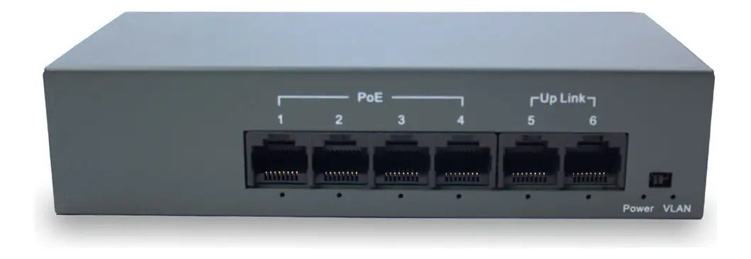 Switch Poe Fast Haiz 4 Portas Poe + 2 Uplink 10/100 Mbps