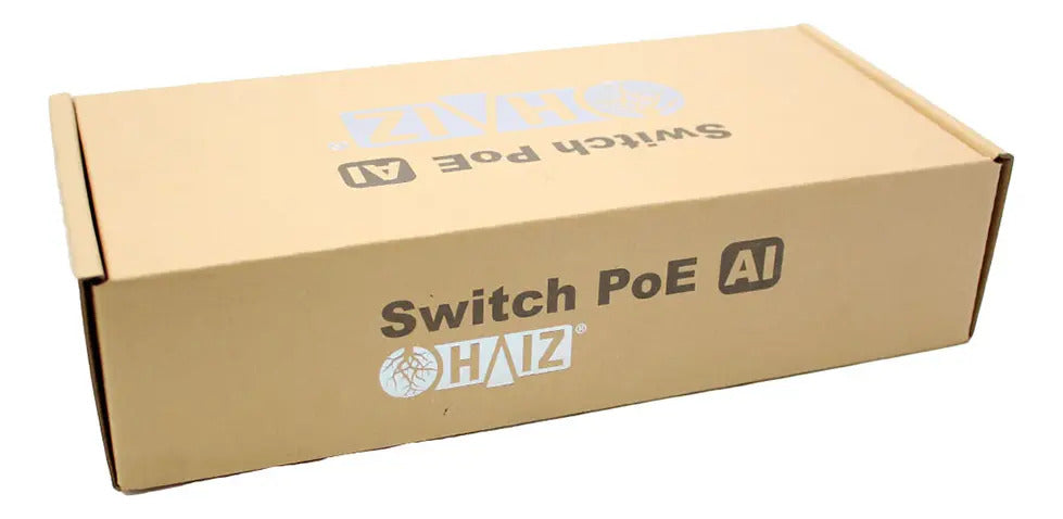 Switch Poe Fast Haiz 4 Portas Poe + 2 Uplink 10/100 Mbps