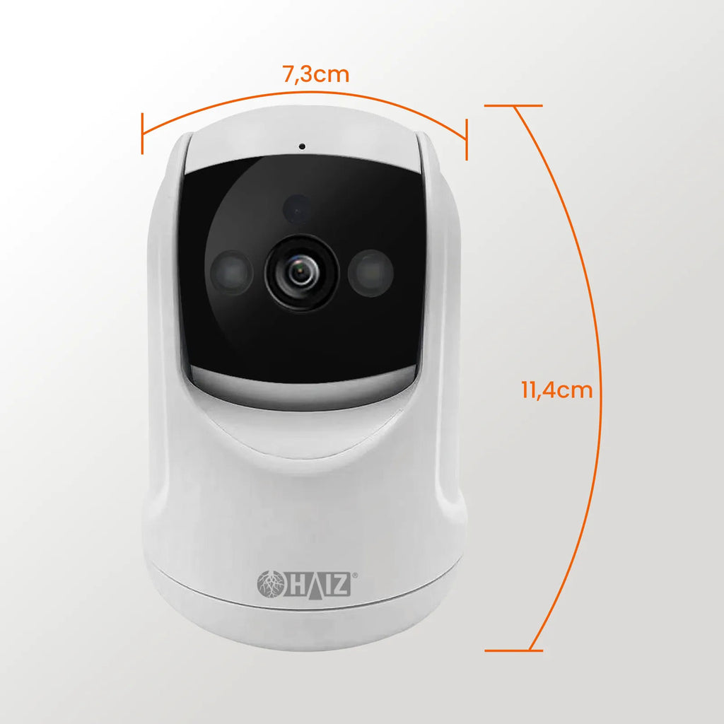 Câmera Segurança Ip 3mp Haiz Hz303 H.265 Ircut Com Áudio Branco