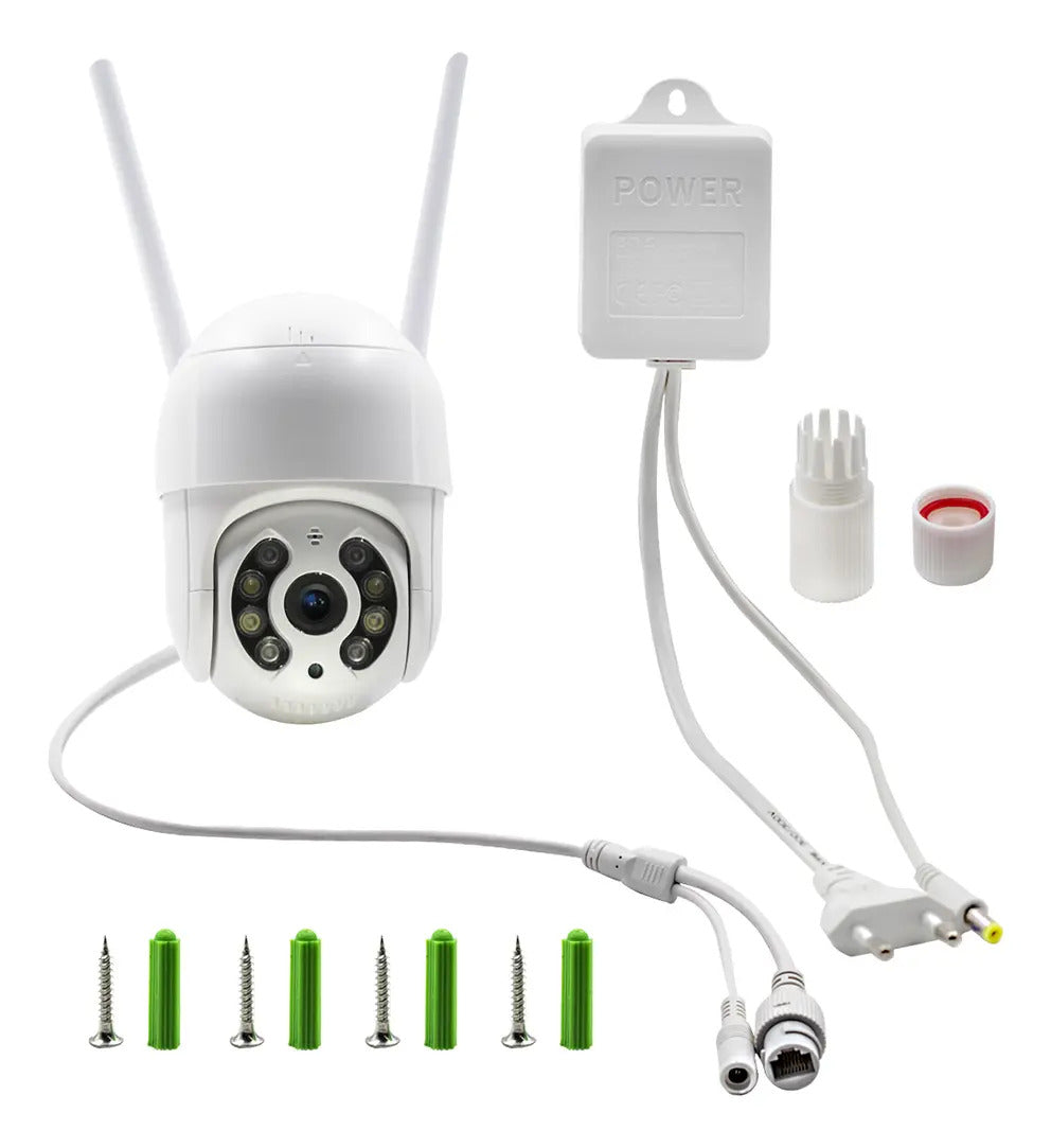 Câmera Speed Dome Ip Wifi Sist. Infravermelho Haiz Sd Hz-a8 Branco