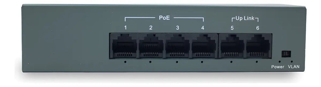 Switch Poe Fast Haiz 4 Portas Poe + 2 Uplink 10/100 Mbps