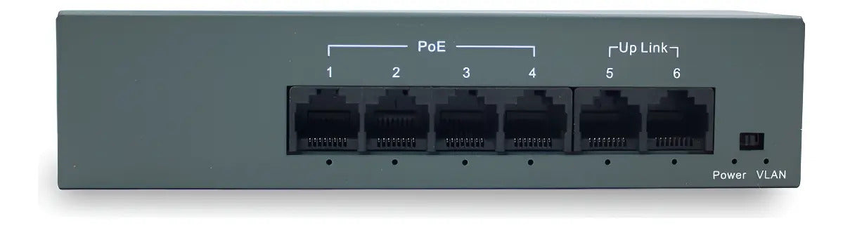 Switch Poe Fast Haiz 4 Portas Poe + 2 Uplink 10/100 Mbps