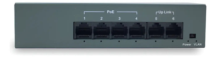 Switch Poe Fast Haiz 4 Portas Poe + 2 Uplink 10/100 Mbps