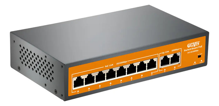 Switch 8 Portas Poe + 2 Uplink Haiz Suite Fast 10/100mbps