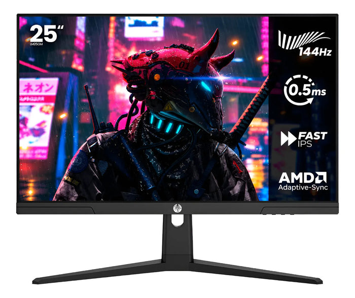 Monitor Gamer Haiz 25'' Ips Fhd 144hz 0.5ms Hdmi Dp Vesa Preto 127/220v