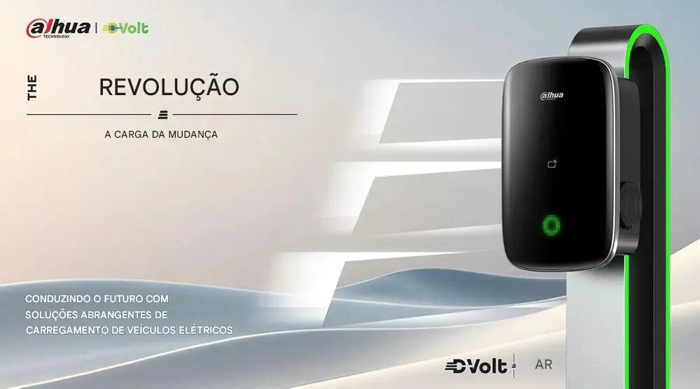Carregador Veicular Carro Elétrico 22kw Wallbox Tipo 2 Dahua Preto 380v (ac 400v ±15%)