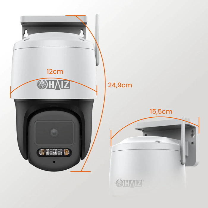 Câmera De Segurança Ip Dome 3.6mm Wifi 3mp Infra Com Audio