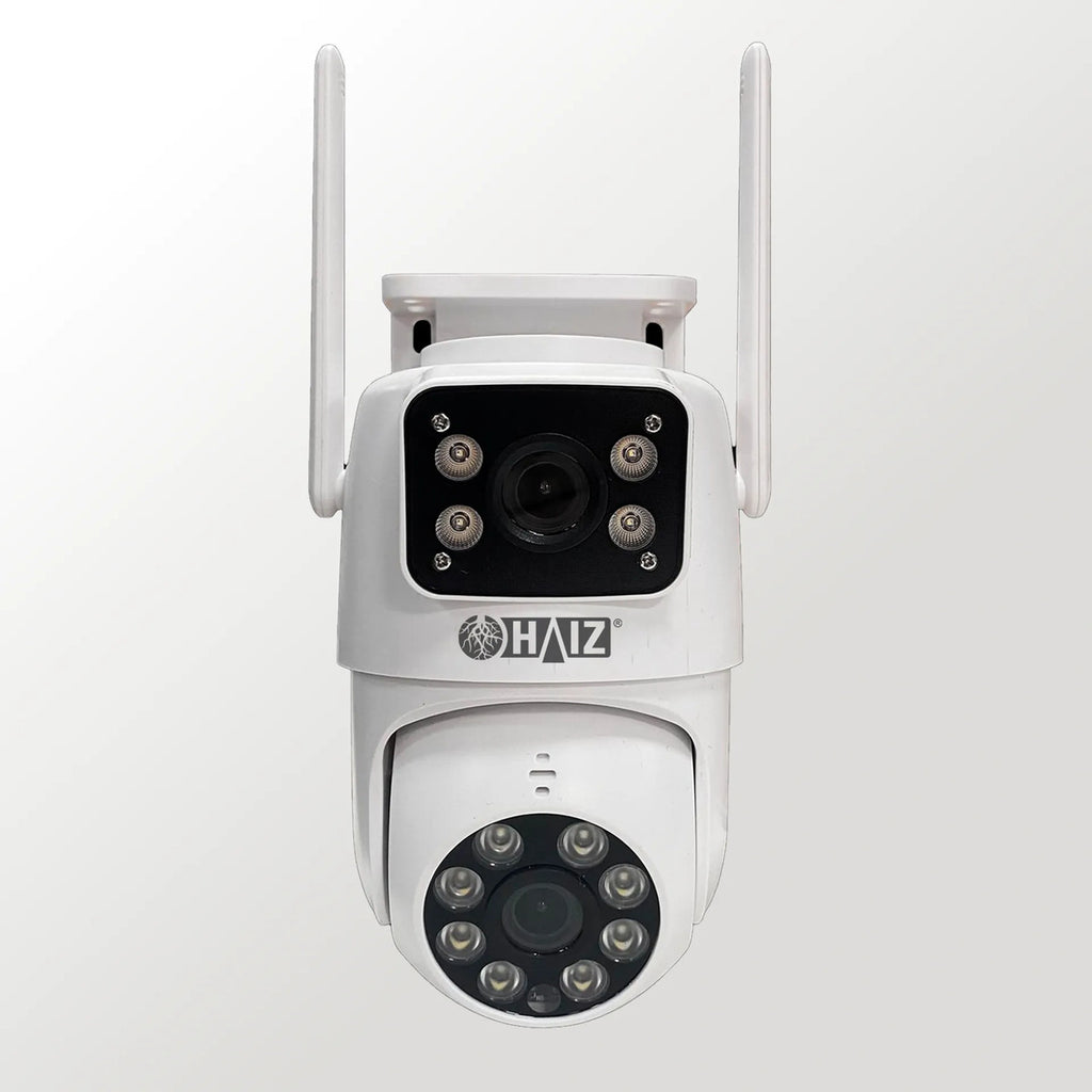 Câmera Segurança Ip 3mp Haiz Hz-a9 Ir Audio E Visão Noturna  Branco