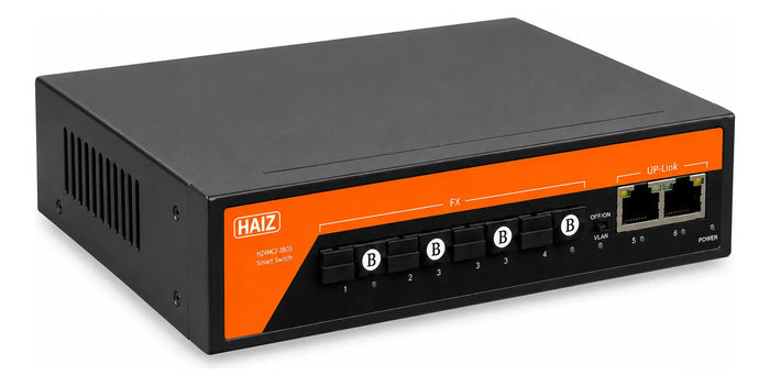 Switch Fibra Óptica Haiz Hz-04gsc-2rg 4 Sc + 2 Rj45 Gigabit