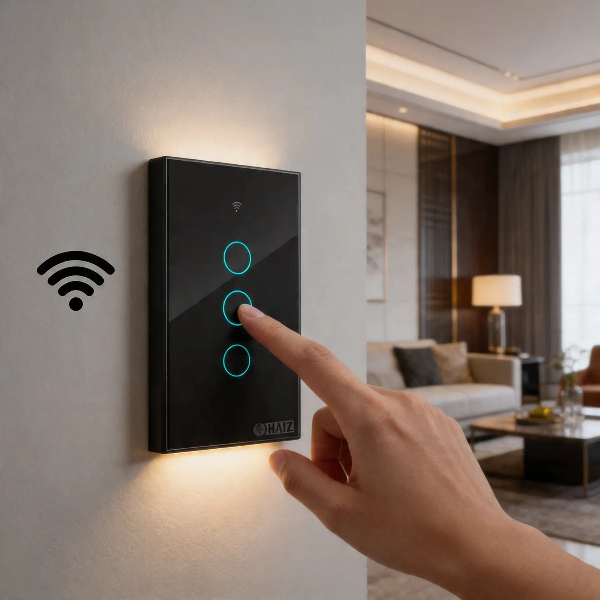 Interruptor Inteligente Touch 3 Botões Haiz Hz-ws3