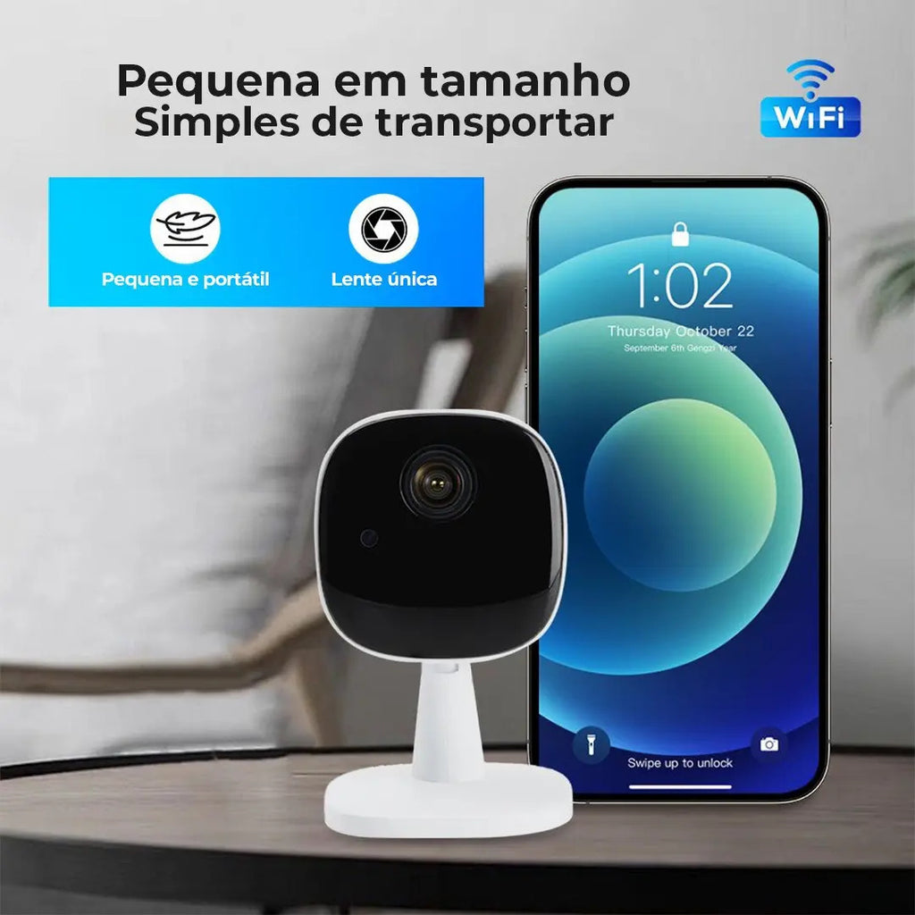 Câmera De Segurança Wi-fi Zoom 4x 1080p 3.6mm Alexa Hz-k258