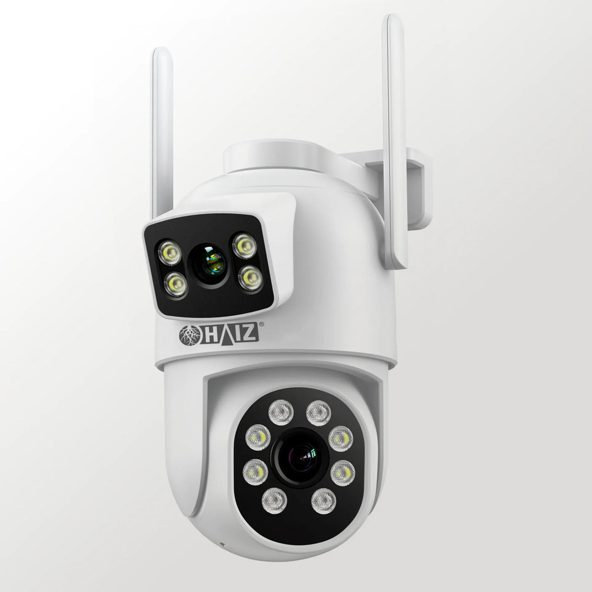 Câmera Segurança Ip 3mp Haiz Hz-a9 Ir Audio E Visão Noturna  Branco