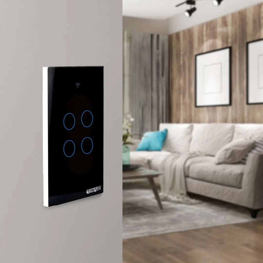 Interruptor Inteligente HZ-WS4 Preto