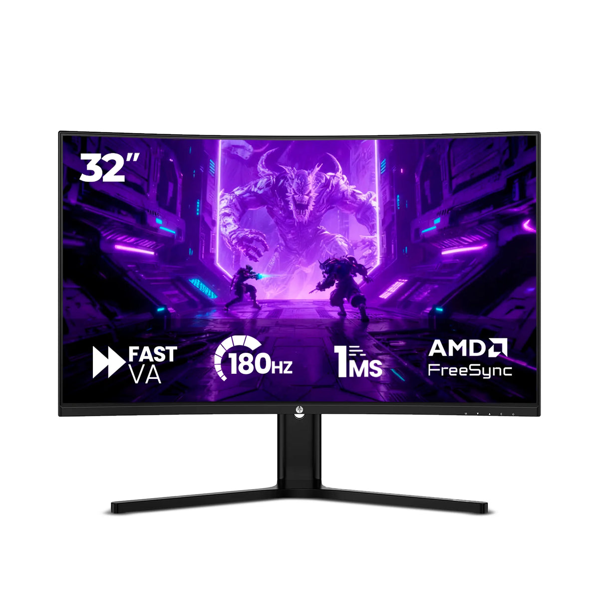 Monitor Gamer Curvo Haiz 32” LM32GM VA Full HD 180Hz 1ms FreeSync HDR10 HDMI DisplayPort Curvatura R1500