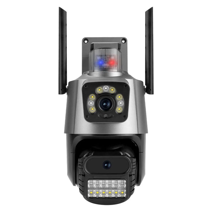 Câmera de Segurança Dome Wi-Fi 3,6mm 4MP, Sirene, Alarme Óptico e Visualização em Tela Dupla HZ-S6