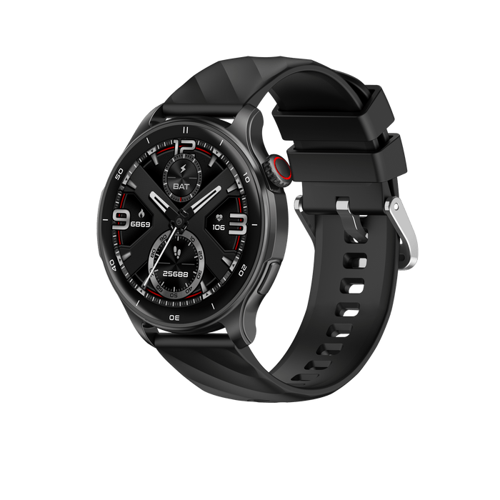 Smartwatch Relógio Inteligente My Watch G12GPS Haiz Tela Full Touch AMOLED 1.43” | Resistente à Água 3ATM Chamadas +100 Modos Esportivos (Preto)