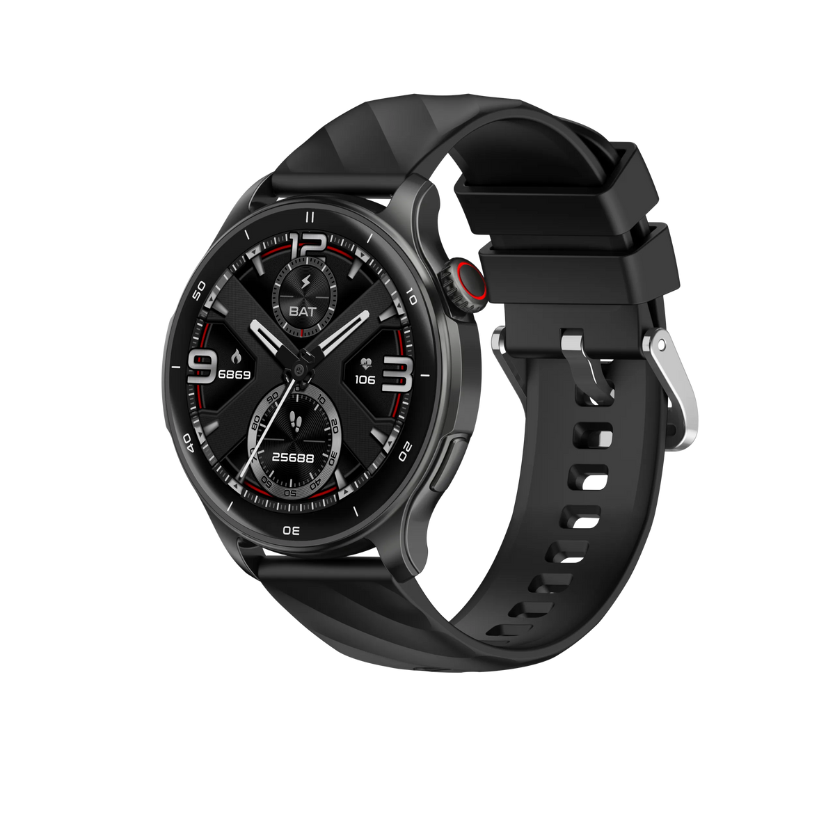 Smartwatch Relógio Inteligente My Watch G12GPS Haiz Tela Full Touch AMOLED 1.43” | Resistente à Água 3ATM Chamadas +100 Modos Esportivos (Prata)