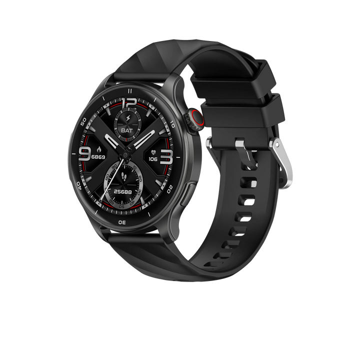 Smartwatch Relógio Inteligente My Watch G12GPS Haiz Tela Full Touch AMOLED 1.43” | Resistente à Água 3ATM Chamadas +100 Modos Esportivos (Prata)